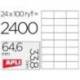 Etiquetas Adhesivas Apli 64,6 x 33,8 mm