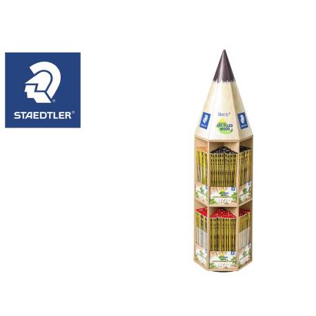 LAPICES DE GRAFITO MARCA STAEDTLER NORIS 120 EXPOSITOR GIRATORIO FORMA LAPIZ DE 48 DOCENAS GRADUACIONES SURTIDAS