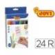 Rotulador Jovi fino lavable caja de 24 rotuladores