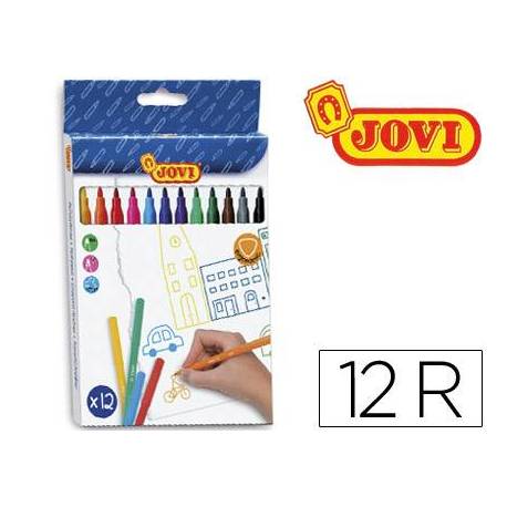 Rotulador Jovi fino lavable caja de 12 rotuladores