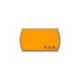 Rollo Etiquetas adhesivas Meto Precios naranja 32 x 19