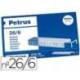 Grapas Petrus nº 26/6. Caja de 5000 unidades.
