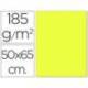 Cartulina Guarro amarillo limon 500 x 650 mm 185 g/m2