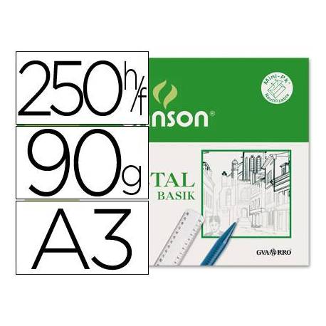 Papel vegetal Guarro A3 90-95 g/m2 Hoja