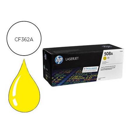 TONER HP 508A LASERJET ENTERPRISE M552/553/577 AMARILLO 5.000 PAG