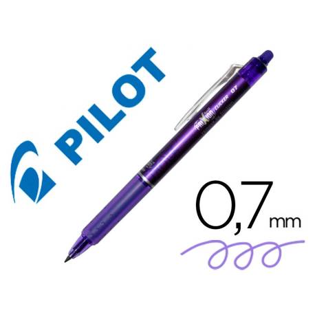Boligrafo Borrable Pilot Frixion Clicker 0,4 mm color violeta