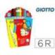 Rotulador Giotto Bebe Punta Gruesa Caja de 6 colores