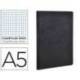 Libreta Clarefontaine negro A5 tapa cartulina cuadriculado 5mm 96 hojas