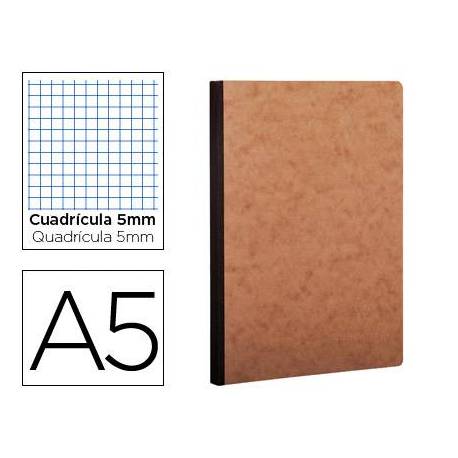 Libreta Clarefontaine A5 tapa cartulina cuadriculado 5mm 96 hojas