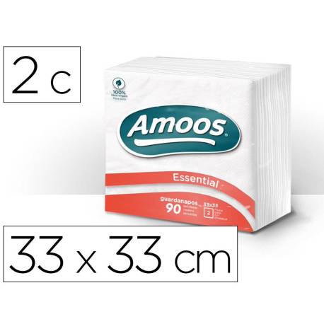 Servilletas de papel Amoos blanco
