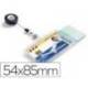 Identificador doble con cordon extensible Durable