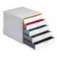 Fichero cajones Durable plastico aplilables 5 cajones gris