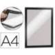 Porta anuncios magnetico adhesivo A4 negro
