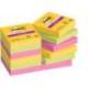Post-it Bloc de notas adhesivas super sticky 47,6 x 47,6 mm 90 hojas pack 12 blocs colores