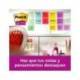 Post-it Bloc de notas adhesivas super sticky 47,6 x 47,6 mm 90 hojas pack 12 blocs colores