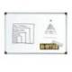 Pizarra Blanca Vitrificada Magnetica marco de aluminio 120x90 Bi-Office