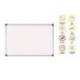 Pizarra Blanca Vitrificada Magnetica marco de aluminio 120x90 Bi-Office