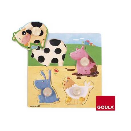 Puzzle a partir de 1 año Animales de la Granja marca Goula