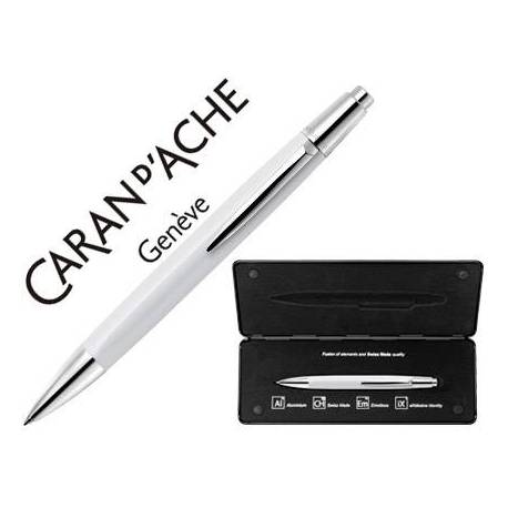 Boligrafo Caran d'ache Alchemix lacado blanco estuche