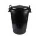 Cubo basura negro tapa para bolsas 85 x 105 cm