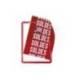 Marco Tarifold Din A4 magnetico rojo pack de 2