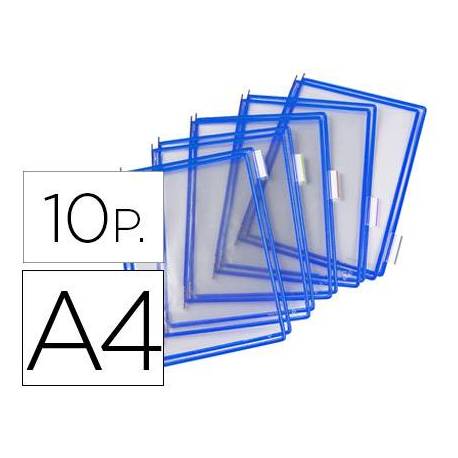 Funda portacatalogo Tarifold Din A4 azul pack de 10