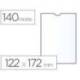 Funda portadocumento Esselte plastico cristal 122 x 172 mm