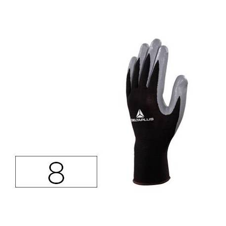 Guante DeltaPlus Poliester palma Nitrilo talla 8
