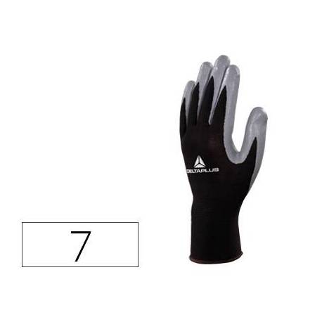 Guante DeltaPlus Poliester palma Nitrilo talla 7