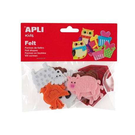 Figuras de fieltro Apli animal