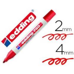 Rotulador Edding 750 color rojo