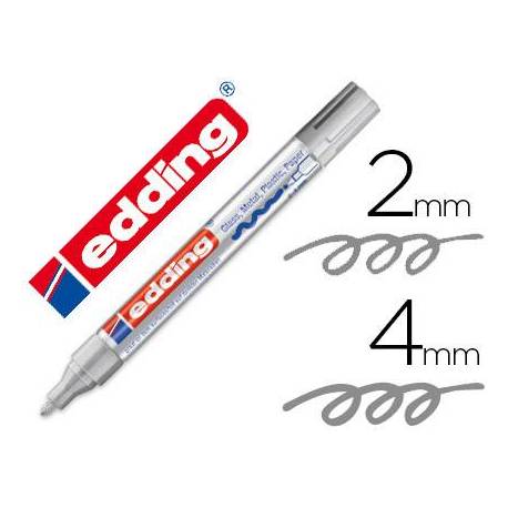 Rotulador Edding 750 color Plata