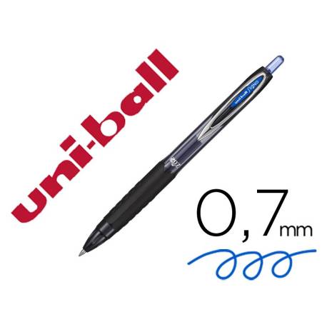 Boligrafo Uni-Ball roller UMN-207 azul trazo 0,4 mm