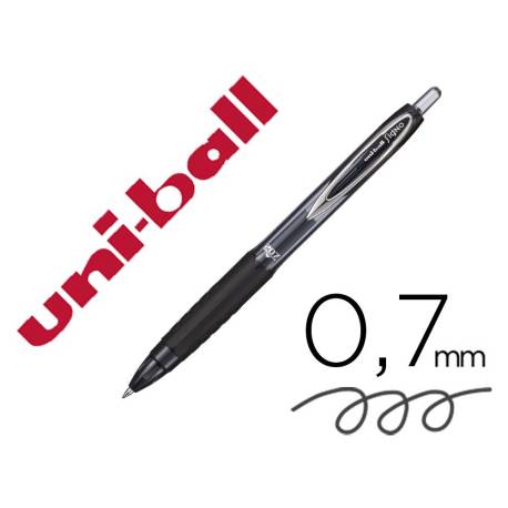 Boligrafo Uni-Ball roller UMN-207 negro trazo 0,4 mm
