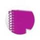 Bloc espiral Oxford DIN A4 cuadricula 5mm tapa extradura 80 hojas microperforado color rosa fucsia