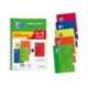 BLOC ESPIRAL MARCA OXFORD TAPA BLANDA FOLIO 80 HOJAS 90GR CUADRO 4 MM COLORES VIVOS PACK DE 4+1