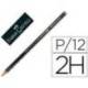 Lapices de grafito Faber Castell 9000 2H