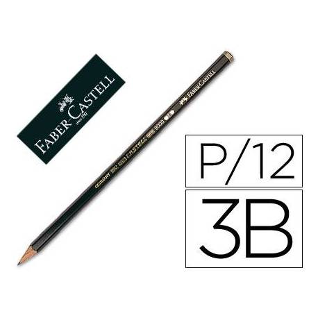 Lapices de grafito Faber Castell 9000 3B