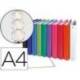 Carpeta Exacompta 4 anillas 30 mm redondas A4 carton forrado colores surtidos