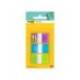 Banderitas Post-it ® separadoras Index color verde, azul y violeta