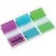 Banderitas Post-it ® separadoras Index color verde, azul y violeta