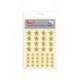 Gomets Apli estrella color oro. Bolsa con 3 hojas y 120 gomets.