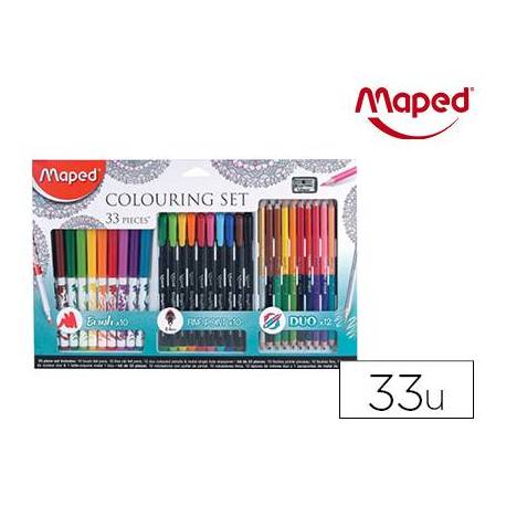 Set Dibujo Mandala Maped 33 piezas