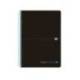 Cuaderno Oxford Ebook 8 A4+ Negro y Turquesa Tapa Plastico Cuadricula 5 mm