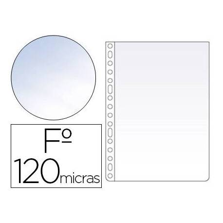 Funda Multitaladro Esselte Tamaño Folio Cristal 16 taladros 120 MC Caja 100 unidades