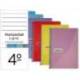 Cuaderno espiral papercop cuarto tapa plástico 80 hojas 90gr/m2 rayado horizontal con margen (NO SE PUEDE ELEGIR COLOR)