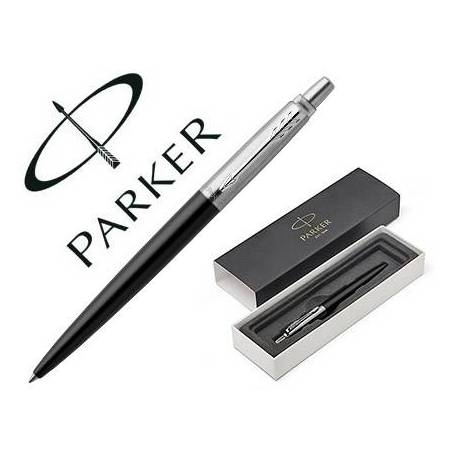 Bolígrafo Parker Jotter Bond Street CT Punta 1mm Tinta Azul Negro en Estuche