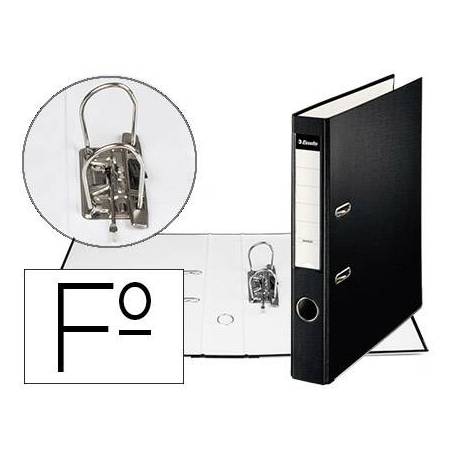 Archivador de Palanca Esselte Carton Forrado Folio Lomo de 50 mm Negro