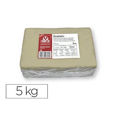 Pasta de Modelar Gres Sio Color Blanco 2 Paquete de 5 kg