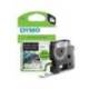 Cinta Dymo D1 nylon color negro y amarillo 12mm x 3,5 mt